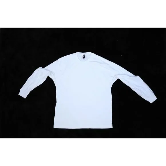 Gildan Hammer Mens Plain White T-Shirts Long Sleeve 100% Cotton XL